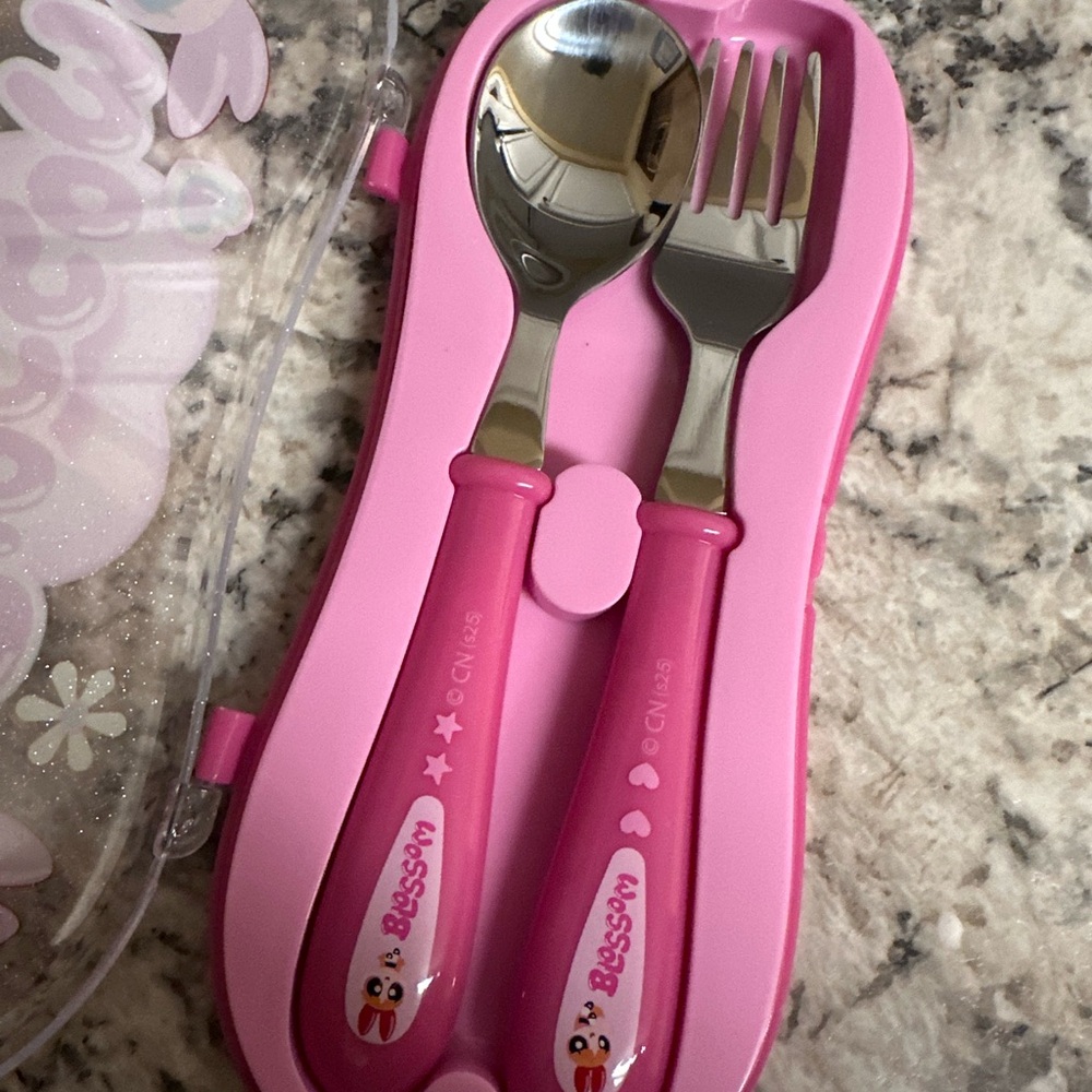 Pink Kids Cutlery Set